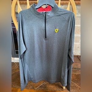 Scuderia Ferrari brand quarter-zip pullover, men’s medium